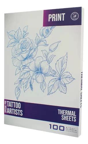 Papel Transfer Stencil Tatuaje Profesional Con 100 Hojas Meses Sin