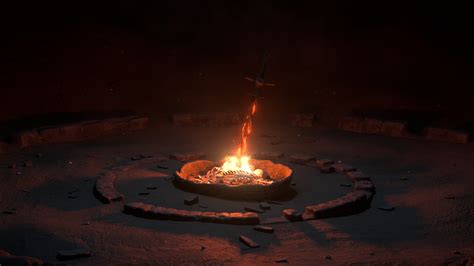 ArtStation - Dark Souls Bonfire Fan Art