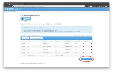 registration  students  desk