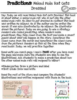 The Naked Mole Rat Gets Dressed Teaching Companion 1 Week NF MORE