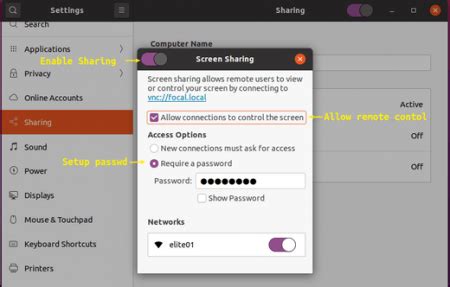 How to Enable Remote Desktop Sharing in Ubuntu 20.04 - Open Source