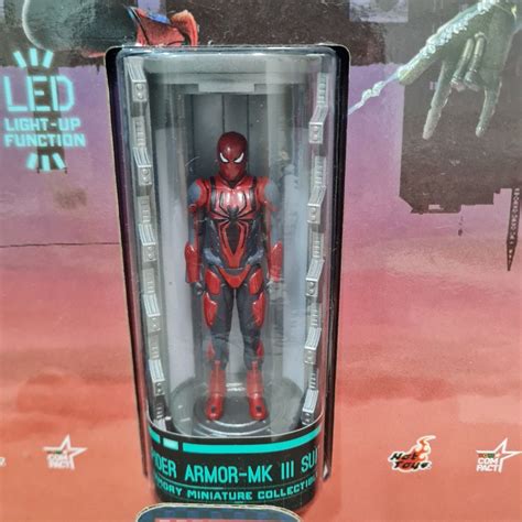Marvel Miniature Hot Toys Spider Man Armory Collectible Set Series Hobbies Toys Toys