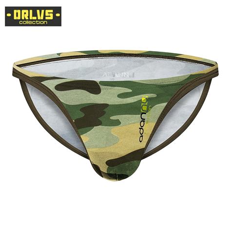 Orlvs Adannu Camouflage Sexy Underwear Jockstrap Briefs Gay Cotton Men S Underpants Ad