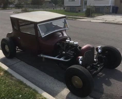 1926 Ford Model T Coupe Hot Rod Chopped Tri Power Chevy Rat Rod NO RESERVE For Sale
