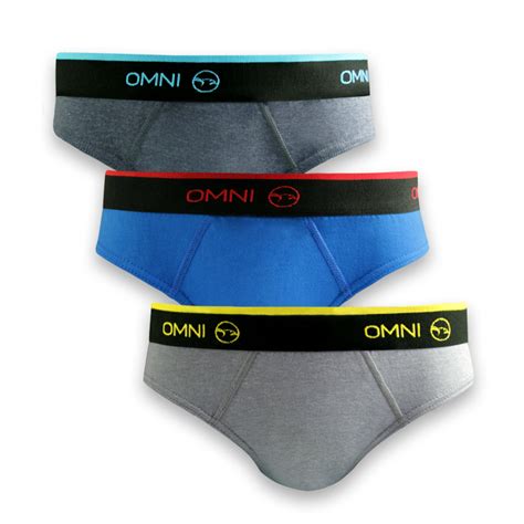 OMNI By SO EN Men S 3in1 OMNICS Collection Cotton Bikini Outside Briefs Lazada PH