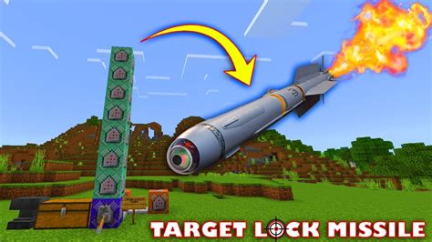 Target Lock Missile In Minecraft Bedrock Using Command Blocks Youtube