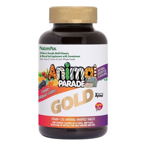 Nature`s Plus Animal Parade GOLD Children`s Multivitamin - 120 Chewable ...