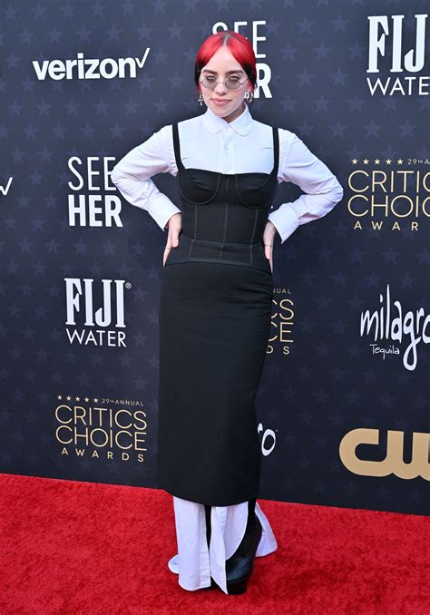Billie Eilish Wore A Punk-Rock Outfit To The 2024 Critics' Choice Awards