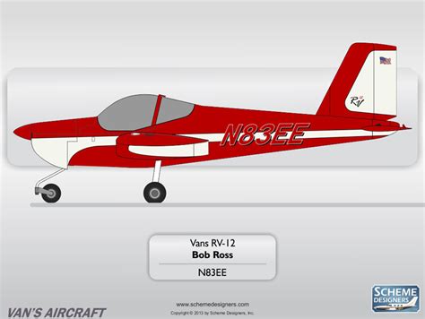 Vans Aircraft Rv 12 N83ee Scheme Designers 201 569 7785