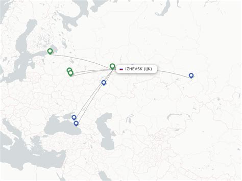 Direct (non-stop) flights from Izhevsk Airport (IJK) - FlightsFrom.com