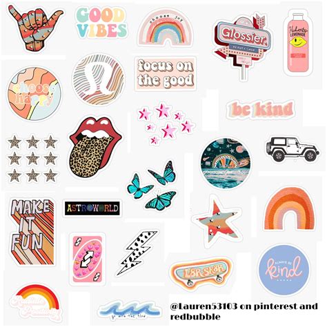 Pastel Aesthetic Free Printable Sticker Collage Tumblr Stickers