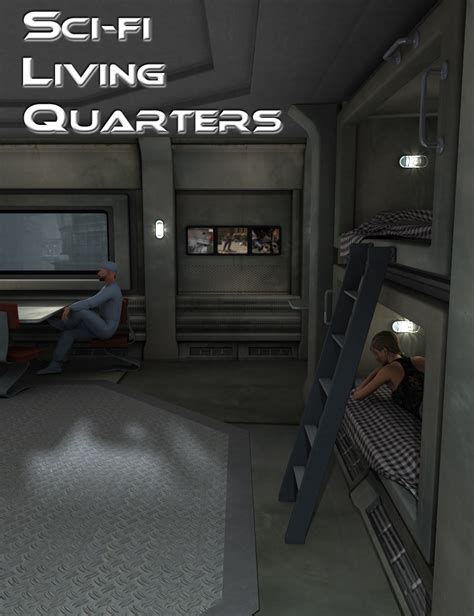 Sci-Fi Living Quarters | Daz 3D