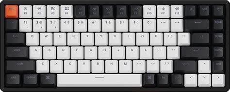 Keychron K2 84 Key Gateron Hot Swap White LED Brown Switch Keyboard Black Veli Store