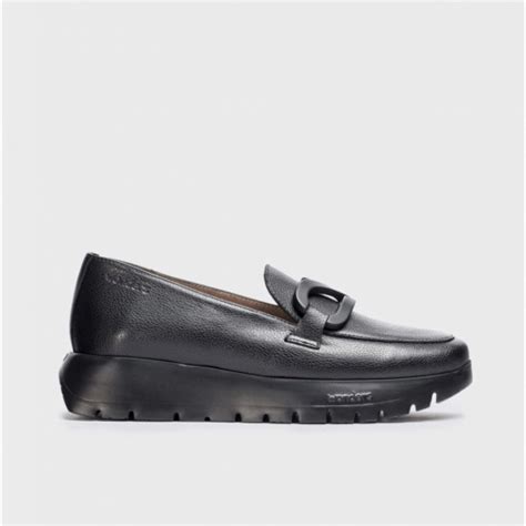 Wonders C 33303 Black Patent Wedge Loafer