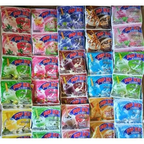 Jual Pop Ice 1 Renteng Isi 10 Saset Popice Minuman Bubuk Pop Es