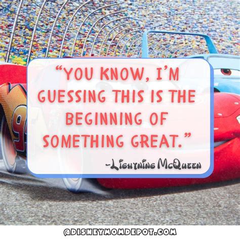 lightning mcqueen quotes  cars disney mom depot