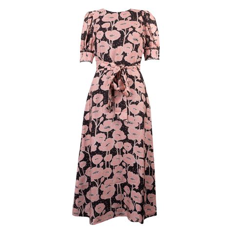 Ted Baker Astrydd Puff Sleeve Midi Tea Dress Masdings