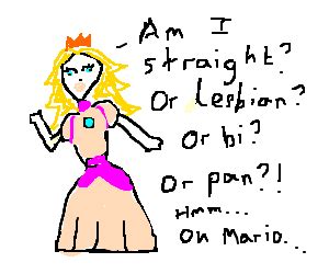 Lesbian Princess Peach Drawception