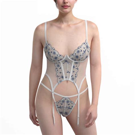 Women S Sexy Lace Lingerie Sets Quick Dry Sustainable Silk Bra Thong