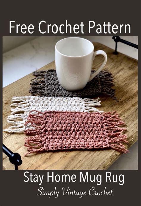 Free Crochet Mug Rug Patterns