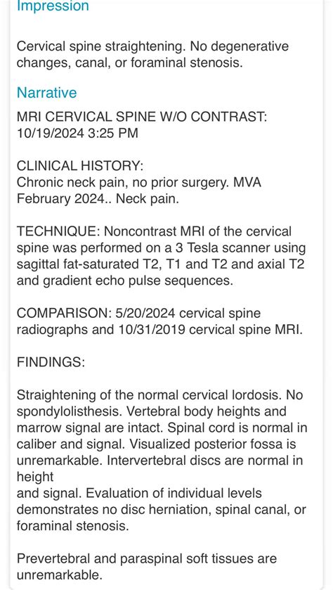 Recent MRI results and symptoms | Scrolller