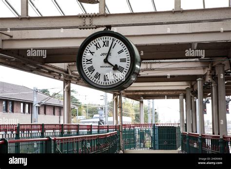 carnforth station clock   encounter    today stock