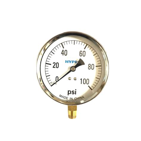 4" DRY FACE 0-100 PSI PRESSURE GAUGE