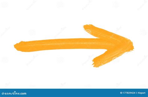 Orange Arrow Of Goal Symbol The Arrow Orange Concept Is Symbolizes