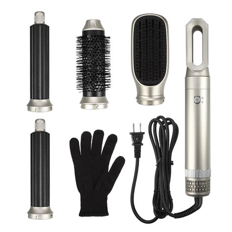 Unique Bargains In Hot Air Brush Detachable Hair Styler Set Champagne Walmart