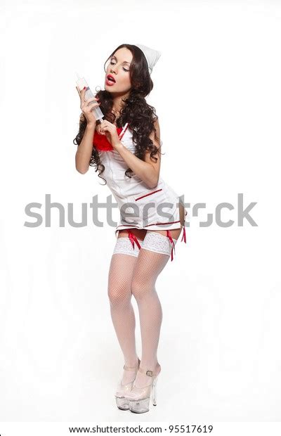 Photo De Stock Belle Et Sexy Femme Brunette Docteur Shutterstock