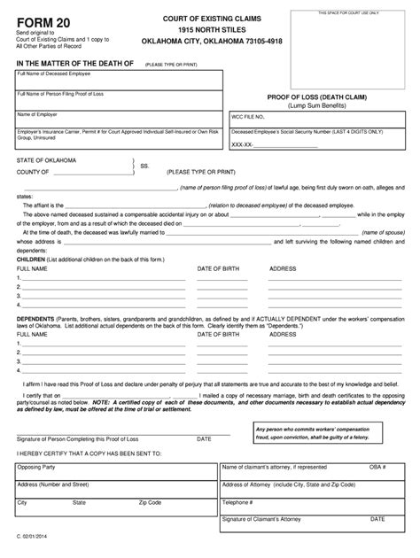 Fillable Online This Space For Court Use Only Form Court Of Existing