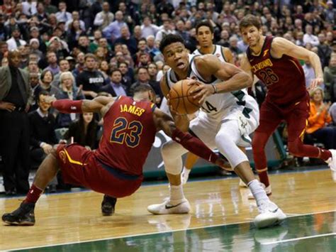 Lebron James Gets Mad, Tries Stomping Giannis Antetokounmpo | Shorewood ...