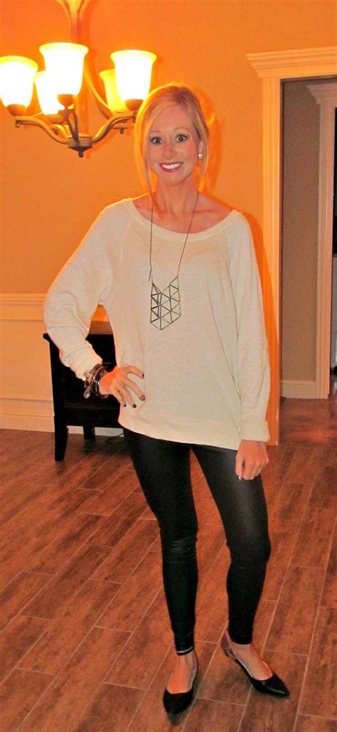 A Blonde Ambition How I Wear My Leather Leggings