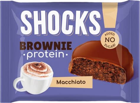 Протеиновое печенье Shocks Brownie Protein Macchiato Кофе Макиато | отзывы