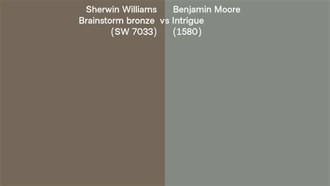 Sherwin Williams Brainstorm Bronze SW 7033 Vs Benjamin Moore Intrigue