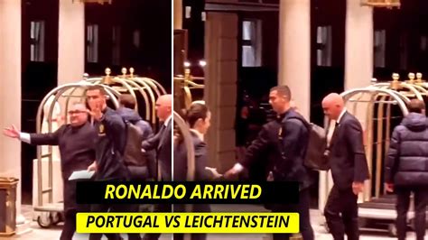 Fans Chanting As Cristiano Ronaldo Arrived For Portugal Vs Lichtenstein