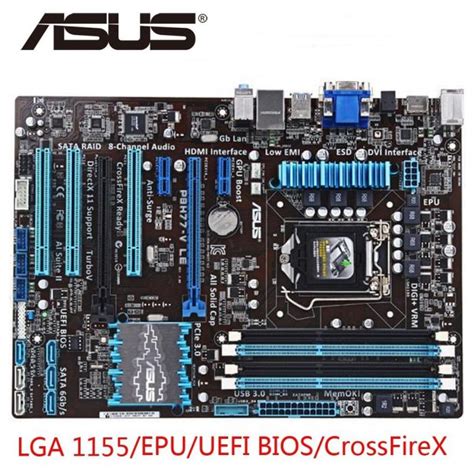 Used, Asus P8H77-V LE Desktop Motherboard H77 Socket 1155 USB3.0 DDR3 ...