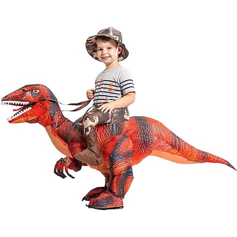 green blow up dinosaur costume 2