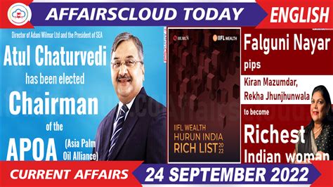 Current Affairs 24 September 2022