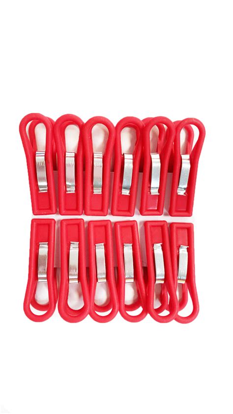 Бельевые прищепки фигурные, комплект - 12 штук (красные) - купить с ...