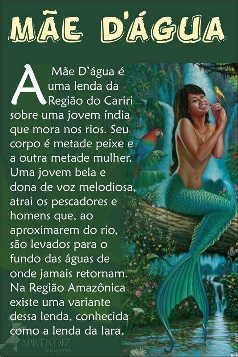 Lenda da Mãe D'água | Flocore brasileiro, Folclore brasileiro ...