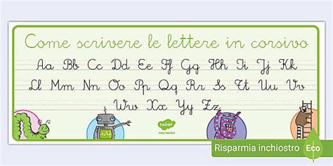 Scrivere Le Lettere In Corsivo Hecho Por Educadores