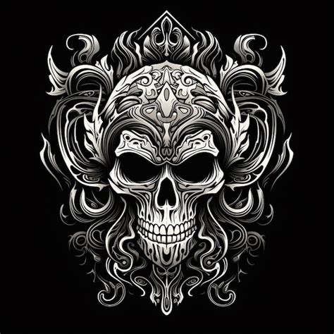 Premium Ai Image Halloween Skull Vector Files
