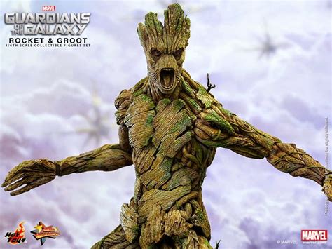 Idle Hands Hot Toys Guardians Of The Galaxy Th Scale Rocket Groot Collectible Figures Set