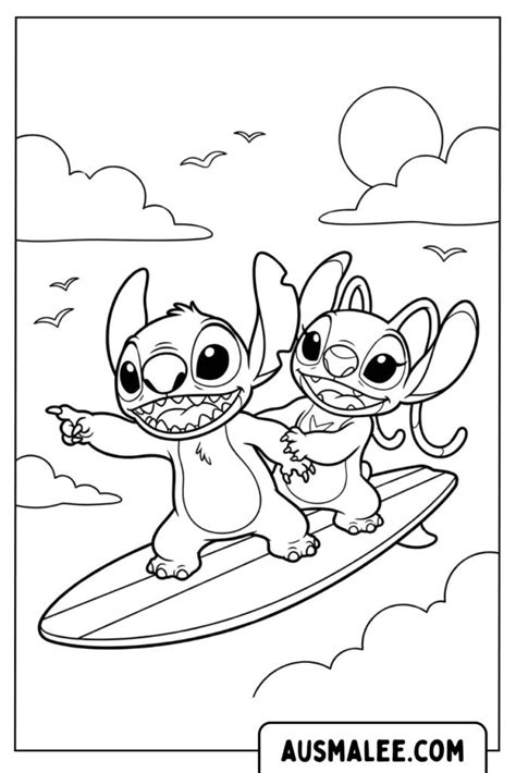 Stitch Und Angel Ausmalbilder Zum Drucken