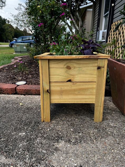 Custom Wood Planter Boxes Etsy