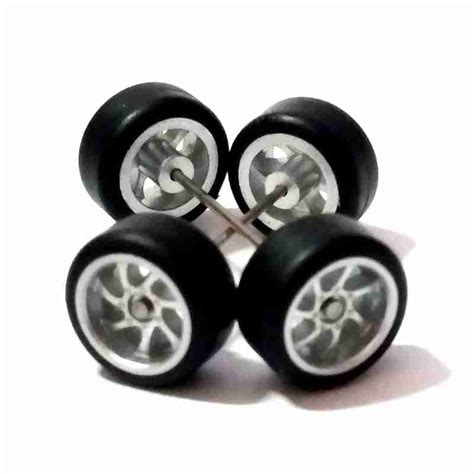 Jogo Roda Customiza O Mm Hot Wheels Jr Prata Totalcar Miniaturas