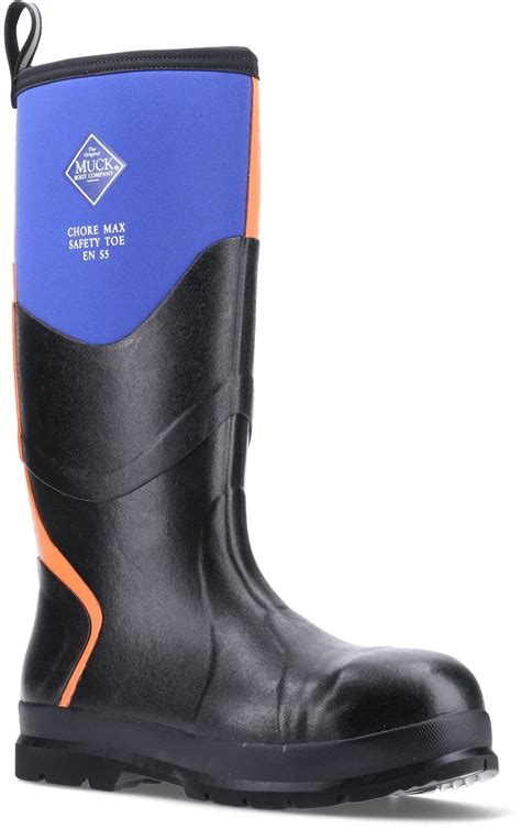 Muck Boots Chore Max S5 Safety Wellington Blueorange Muck Boots