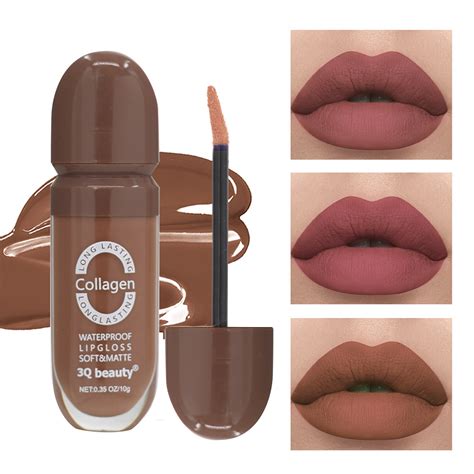 Nude Lip Gloss Copo Brilho Labial Antiaderente Brilho Labial Preto