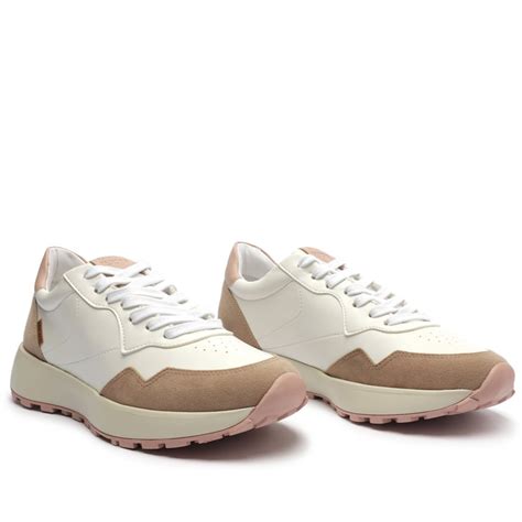 T Nis Branco E Nude Anacapri Sporty Recorte Zz Mall